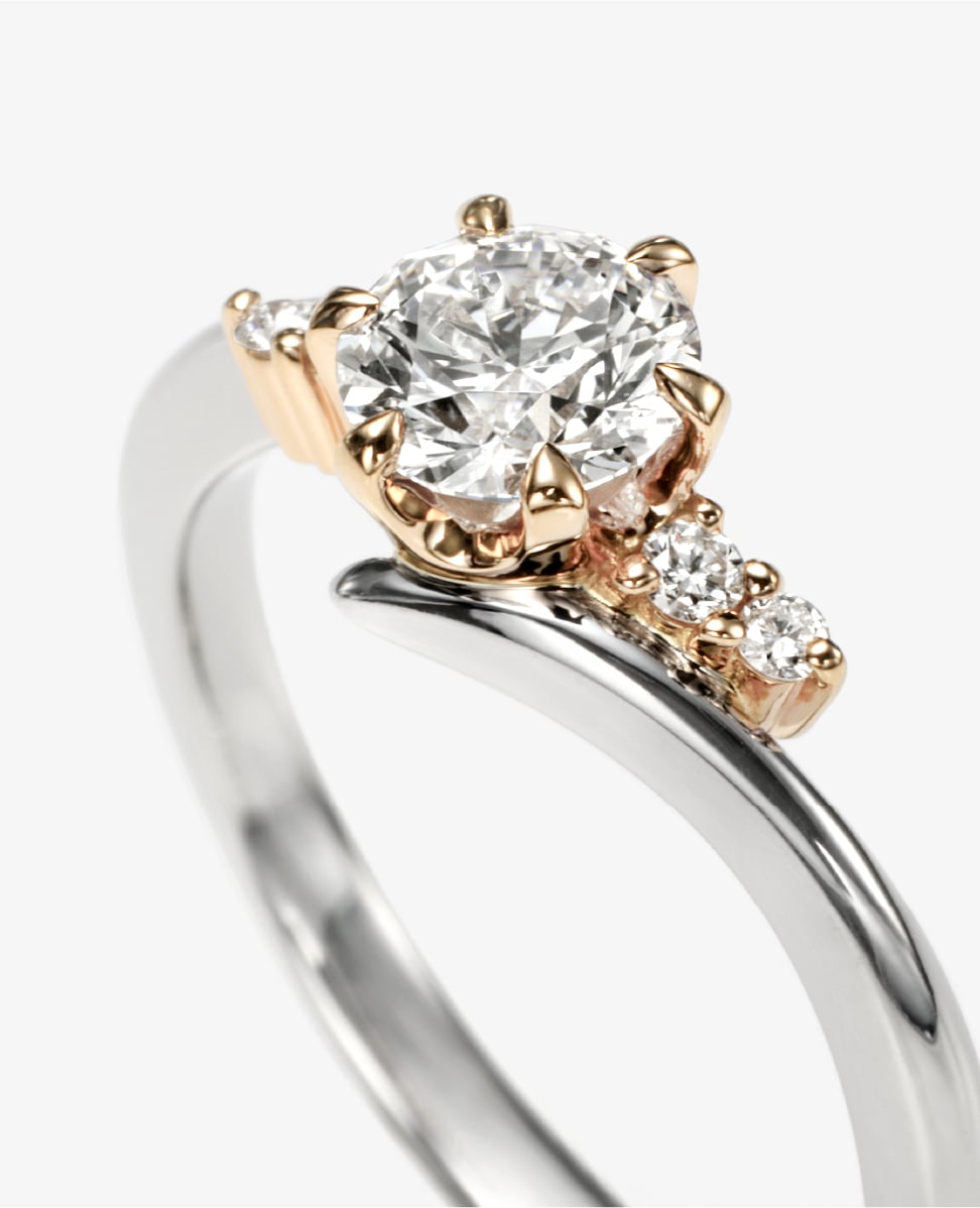 【風】【出雲結】　婚約指輪 (縁結) 、結婚指輪(白兎) 縁結｜婚約指輪 – 結婚指輪 出雲結（いずもゆい）